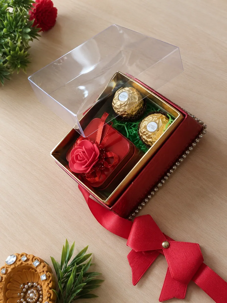 Crimson Keepsake Rakhi Box